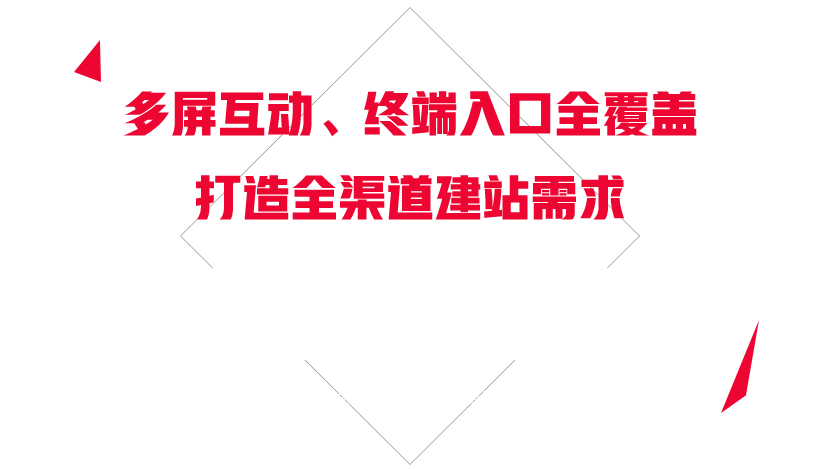 多屏互動(dòng)，終端入口全覆蓋，打造全渠道建站需求